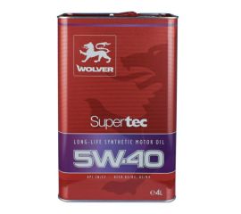 ზეთი ძრავის Wolver Supertec SAE 5W-40 4 ლ