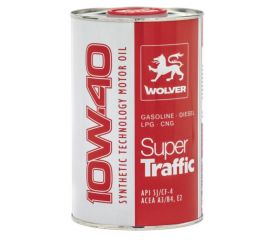 ზეთი ძრავის Wolver Super Traffic SAE 10W-40  1 ლ