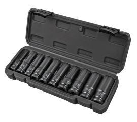 Impact deep socket set Topmaster 338803 1/2" 10-24 mm 10 pcs