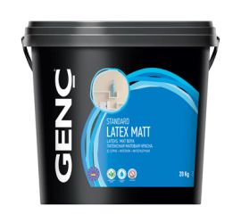 ინტერიერის საღებავი სილიკონის Genc Standart Latex Mat 7.5 ლ