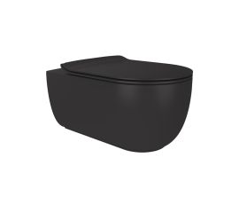 Wall-hung toilet with lid Bien Vokha Black Matt