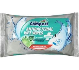 Wet wipes antibacterial Compact 40 pcs