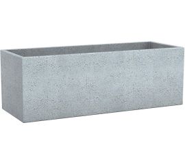 ქოთანი პლასტმასის ეზოს Scheurich 240/80 C-CUBE LONG Stony Grey