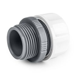 Connector with transition Bradas White line WL-4116 1/2"-3/4"