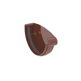 Заглушка желоба правая Giza 120 мм коричневая (10.120.06.002)