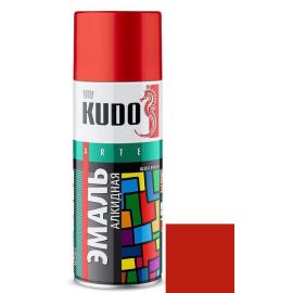 Эмаль универсальная Kudo KU-1003 Ral 3020 красная 520 мл