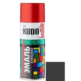 Эмаль универсальная Kudo KU-1102 Ral 9005 черная матовая 520 мл
