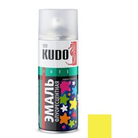 Эмаль флуоресцентная Kudo KU-1204 520 мл лимонно-желтый