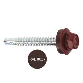 Self-tapping screw Wkret-met for roofing WF-48025- RAL 8017 250 pcs