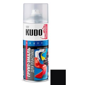 Primer-enamel for plastic Kudo KU-6002 520 ml black