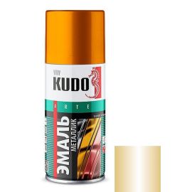 Эмаль универсальная металлик Kudo KU-1028.1 210 мл золото