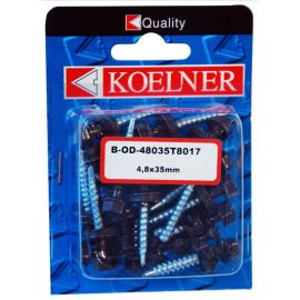 Farm self-drilling screws with EPDM washer Koelner 20 pcs 4,8X35 B-OD-48035T8017 blist