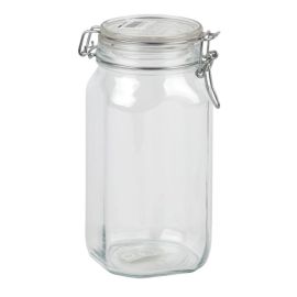 Jar made from glass with a clamp 6524 1600 ml