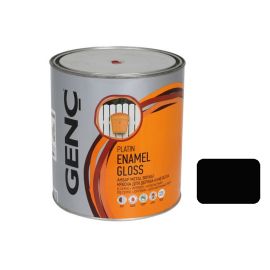 Paint for wood and metal Genc Synthetic glossy paint Silver 9103 black 750 ml