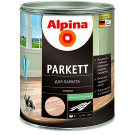 Varnish Alpina Parkett 537851 0.75 l semi-matt