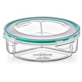 Container for products with three compartments Irak Plastik Fresh box LC-500 3х450 ml