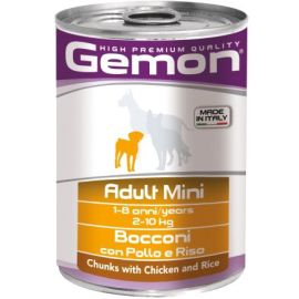 Wet food for adult dogs rice and chicken Monge 415 g
