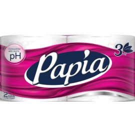 Трехслойная туалетная бумага Papia 2 шт