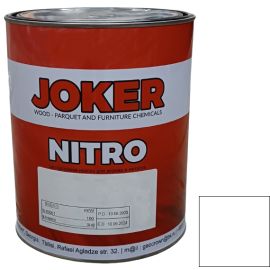 Краска нитроцеллюлозная Joker белая глянцевая 2.5 кг