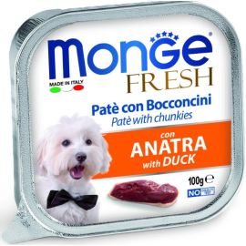 Wet food for adult dogs duck Monge 100 g