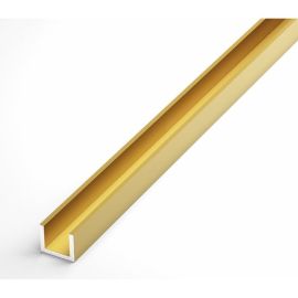 Алюминиевый швеллер PilotPro 20х20х20х1,5 (1,0м) золото