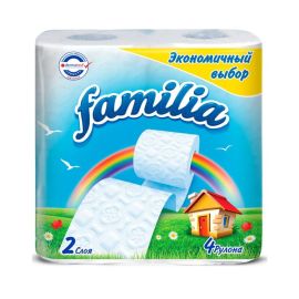Toilet paper Familia 2 layers RAINBOW 4X16