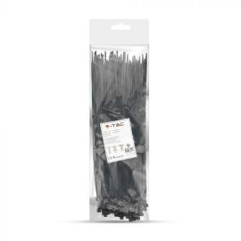 Cable tie V-TAC 4.5 300mm 100pcs black 11174