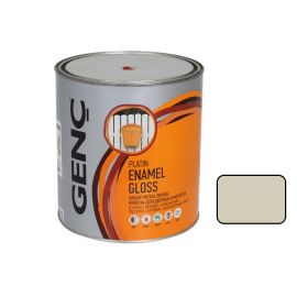 Paint for wood and metal Genc Synthetic glossy paint Silver 1515 dirty white 2,5 l