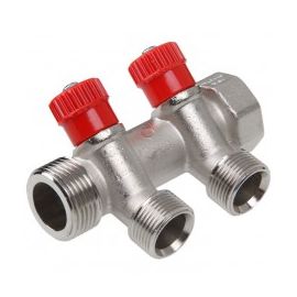 Manifold with valve ECA 2-Red