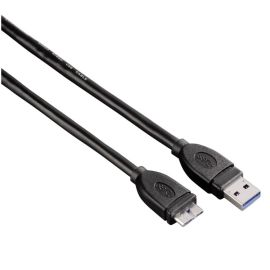 Micro USB cable Hama black 1.8 m 124420