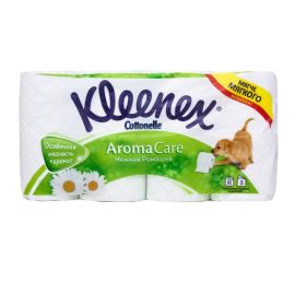 Туалетная бумага Kleenex Cottonelle Aroma Care ромашка 8 шт