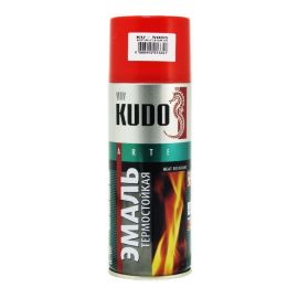 Эмаль термостойкая KUDO KU-5005 красная 520мл