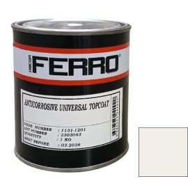 Краска антикоррозионная для металла Ferro 3:1 глянцевая белая 1 кг
