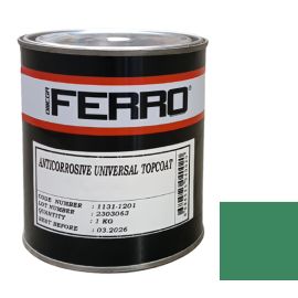 Краска антикоррозионная для металла Ferro 3:1 глянцевая зеленая 1 кг