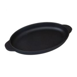 Cast iron portioned oval pan BRIZOLL HoReCa 220х140х25 mm