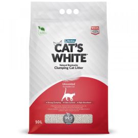 Песок кошачий без запаха  Cat's White 10л W225