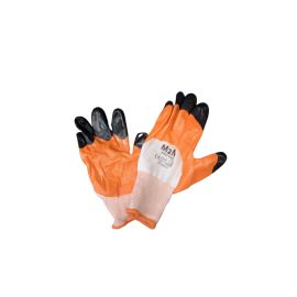 Glove orange nitrile coated M2M 300/135 S10