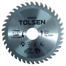 Wood cutting saw disc Tolsen TOL948-76420 115 mm