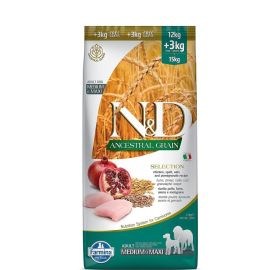 Dog food Farmina N&D Ancestral Grain Adult Medium&Max chicken and pomegranate 15 kg