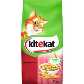 Корм для котов KiteKat говядина овощи 12 кг
