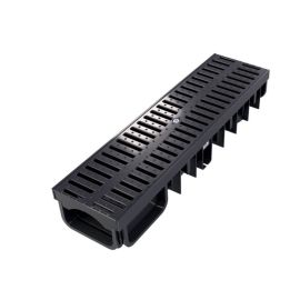 Drainage tray Devorex XDRAIN C250 130/50 black with polyamide lattice 0.5 m