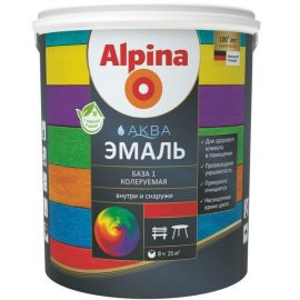 Acrylic Enamel Alpina АКВА silky matte 1.1 kg