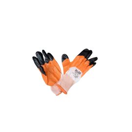 Orange glove with nitrile coating GAOMI XINGYAO TRADE CO., LTD P300/135 S10