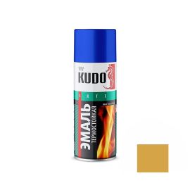 Эмаль термостойкая KUDO KU-5003 520мл золотая