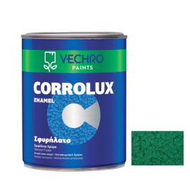 Anticorrosive enamel for metal Vechro Corrolux hammered N 70 green semi gloss 750 ml