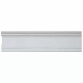 Extruded ceiling plinth Solid C29/50 white 48x29x2000 mm