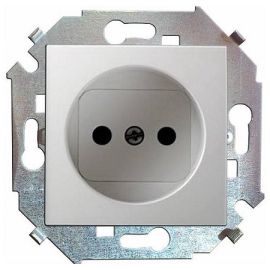 Power socket with curtains Simon 15 1591444-030 1 sectional white