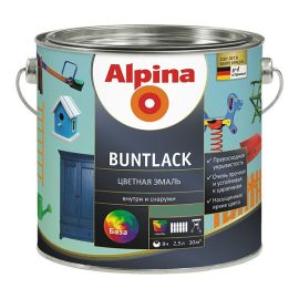 Color enamel Alpina Buntlack B3 GL transparent 2.5 l
