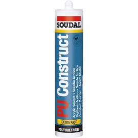 Polyurethane adhesive Soudal PU Construct Extra Fast 310 ml