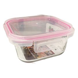 Container glass with a plastic lid zf-800 800 ml
